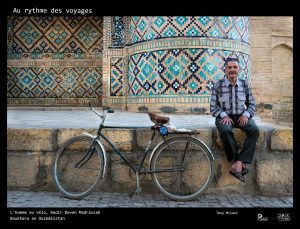 tony au rythme des voyages homme au vélo boukhara ouzbékistan